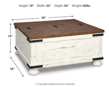 Load image into Gallery viewer, Wystfield Cocktail Table with Storage
