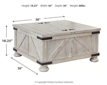 Load image into Gallery viewer, Carynhurst Cocktail Table with Storage
