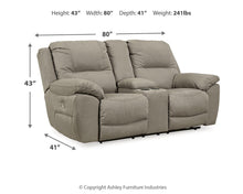 Load image into Gallery viewer, Next-Gen Gaucho DBL REC PWR Loveseat w/Console

