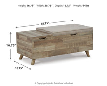 Load image into Gallery viewer, Gerdanet Storage Bench
