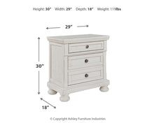 Load image into Gallery viewer, Robbinsdale Two Drawer Night Stand
