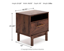 Load image into Gallery viewer, Calverson One Drawer Night Stand
