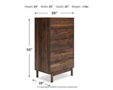 Load image into Gallery viewer, Calverson Five Drawer Chest
