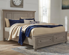 Load image into Gallery viewer, Lettner California King Panel Storage bed
