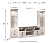 Load image into Gallery viewer, Willowton 3-Piece Entertainment Center
