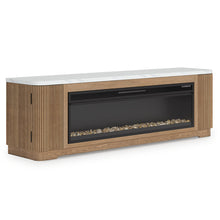Load image into Gallery viewer, Camdill 80" TV Stand with Electric Fireplace
