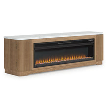 Load image into Gallery viewer, Camdill 80" TV Stand with Electric Fireplace
