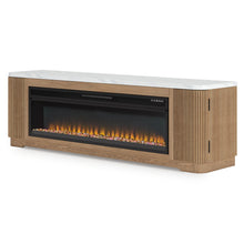 Load image into Gallery viewer, Camdill 80" TV Stand with Electric Fireplace
