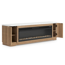 Load image into Gallery viewer, Camdill 80" TV Stand with Electric Fireplace
