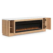 Load image into Gallery viewer, Camdill 80" TV Stand with Electric Fireplace
