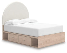 Load image into Gallery viewer, Arloster Full Upholstered Panel Bed with Storage
