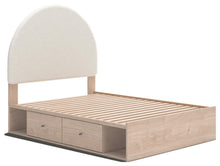 Load image into Gallery viewer, Arloster Full Upholstered Panel Bed with Storage
