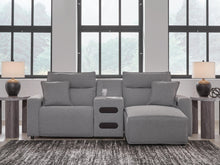 Load image into Gallery viewer, Modmax II 3-Piece Power Reclining Sectional with Chaise and Audio Console
