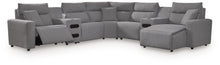 Load image into Gallery viewer, Modmax II 7-Piece Power Reclining Sectional with Chaise and Audio Consoles
