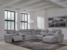 Load image into Gallery viewer, Modmax II 7-Piece Power Reclining Sectional with Chaise and Audio Consoles
