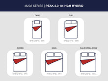 Load image into Gallery viewer, Peak 2.0 10 Hybrid  Mattress
