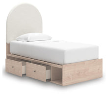 Load image into Gallery viewer, Arloster Twin Upholstered Panel Bed with Storage
