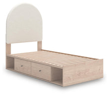 Load image into Gallery viewer, Arloster Twin Upholstered Panel Bed with Storage
