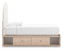 Load image into Gallery viewer, Arloster Twin Upholstered Panel Bed with Storage
