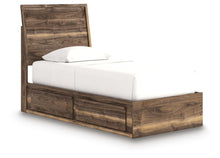 Load image into Gallery viewer, Chirason Twin Panel Bed with Storage
