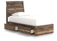 Load image into Gallery viewer, Chirason Twin Panel Bed with Storage
