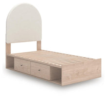 Load image into Gallery viewer, Arloster Twin Upholstered Panel Bed with Storage
