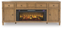 Load image into Gallery viewer, Sharlance 81" TV Stand with Electric Fireplace
