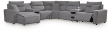 Load image into Gallery viewer, Modmax II 7-Piece Power Reclining Sectional with Chaise and Audio Consoles
