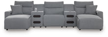 Load image into Gallery viewer, Modmax II 5-Piece Power Reclining Sectional with Chaise and Audio Consoles
