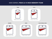 Load image into Gallery viewer, Peak 2.0 12 Memory Foam  Mattress
