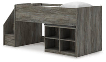 Load image into Gallery viewer, Frandern Twin Loft  Bed with Bookcase Storage

