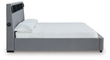 Load image into Gallery viewer, Verishaw King Upholstered Bed with Wireless Audio
