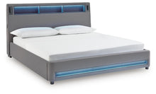 Load image into Gallery viewer, Verishaw California King Upholstered Bed with Wireless Audio
