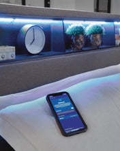 Load image into Gallery viewer, Verishaw California King Upholstered Bed with Wireless Audio
