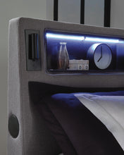 Load image into Gallery viewer, Verishaw California King Upholstered Bed with Wireless Audio
