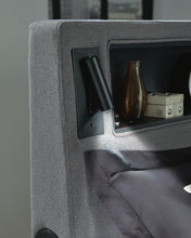Load image into Gallery viewer, Verishaw California King Upholstered Bed with Wireless Audio
