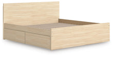 Load image into Gallery viewer, Onita King Panel Platform Bed with 2 Side Storage
