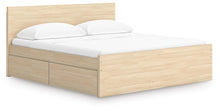 Load image into Gallery viewer, Onita King Panel Platform Bed with 2 Side Storage
