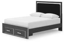 Load image into Gallery viewer, Zuraleus Queen Upholstered Panel Storage Bed
