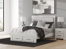 Load image into Gallery viewer, Zuraleus Queen Upholstered Panel Platform Storage Bed
