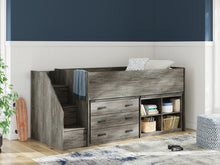 Load image into Gallery viewer, Frandern Twin Loft  Bed with Bookcase and Drawer Storage
