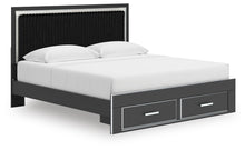 Load image into Gallery viewer, Zuraleus King Upholstered Panel Storage Bed

