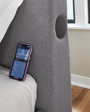 Load image into Gallery viewer, Verishaw Twin Upholstered Bed with Wireless Audio
