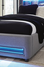 Load image into Gallery viewer, Verishaw Twin Upholstered Bed with Wireless Audio
