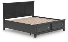 Load image into Gallery viewer, Lanolee King Panel Storage Bed
