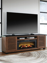 Load image into Gallery viewer, Kallari 84" TV Stand with Electric Fireplace
