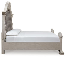 Load image into Gallery viewer, Bruchandi King Upholstered Panel Bed
