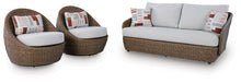 Load image into Gallery viewer, Double Point Love/Swivel Chairs Set (3/CN)

