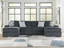 Load image into Gallery viewer, Midnight-Madness 3-Piece Double Chaise Sectional
