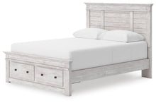 Load image into Gallery viewer, Makidern Queen Panel Storage Bed
